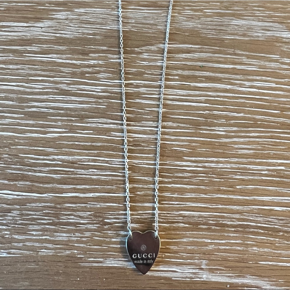 Gucci Trademark Necklace with Heart Pendant